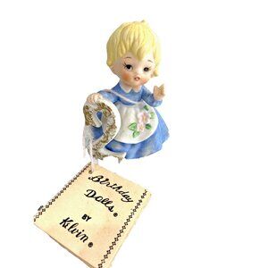 Vintage Birthday Dolls by Kelvin "2 Year Old" Labeled Blue Dress~ Collectable